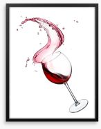 A splash of wine Framed Art Print 61654497