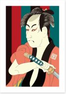 Kabuki katana Art Print 61794723