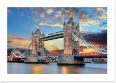 Tower Bridge sunset Art Print 61816288