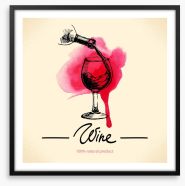 The beauty of wine Framed Art Print 61836003
