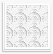 White on White Framed Art Print 62075367