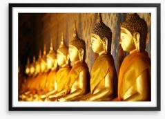 Golden buddhas Framed Art Print 62112303