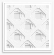 White on White Framed Art Print 62208175