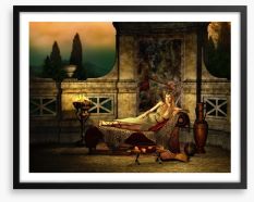 Waiting on the chaise Framed Art Print 62241171