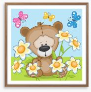 Spring bear Framed Art Print 62269256