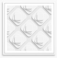 White on White Framed Art Print 62287491