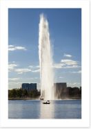 Burley Griffin Lake fountain Art Print 62322857