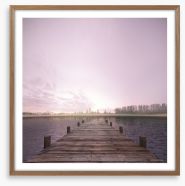 Lonesome on the lake Framed Art Print 62352477