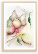 Painting pears Framed Art Print 62357676
