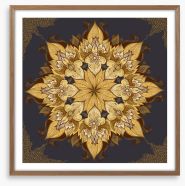 Golden lotus Framed Art Print 62482772