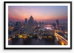 Bangkok sunrise Framed Art Print 62490399