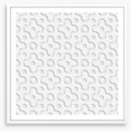White on White Framed Art Print 62513523