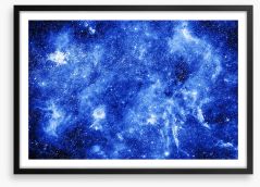 Blue nebula Framed Art Print 62558309