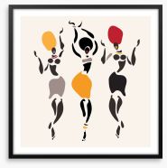 Dancing to the beat I Framed Art Print 62655915