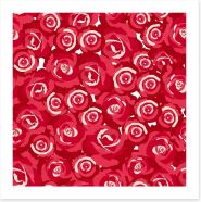 Red rosebuds