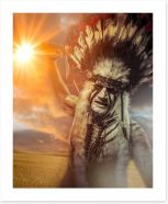 American Indian warrior Art Print 62694978