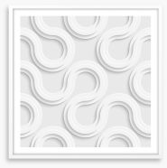 White on White Framed Art Print 62714735