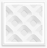 White on White Framed Art Print 62763287