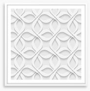 White on White Framed Art Print 62763290