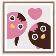 Owl love Framed Art Print 62801786