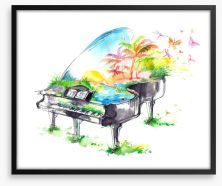 The sounds of summer Framed Art Print 62827964