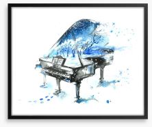 The sounds of winter Framed Art Print 62827969