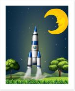 Rockets and Robots Art Print 62865370