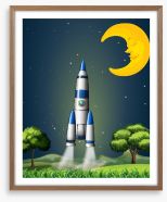 Rockets and Robots Framed Art Print 62865370