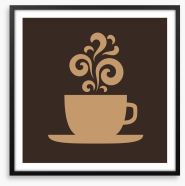 The beauty of coffee Framed Art Print 62906447