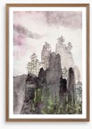 Of mountain and cloud Framed Art Print 63081578