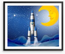 Rockets and Robots Framed Art Print 63164203