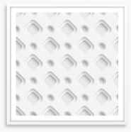 White on White Framed Art Print 63188521