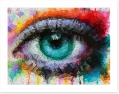 Geometric eye Art Print 63235405