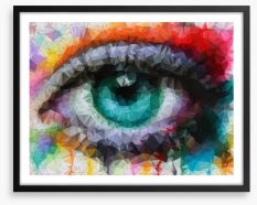Geometric eye Framed Art Print 63235405