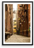 Cobbled lanes of Melbourne Framed Art Print 63274041