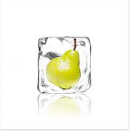 Pear in ice Art Print 63275132