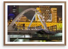 Across Evan Walker bridge Framed Art Print 63300359