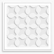 White on White Framed Art Print 63309326
