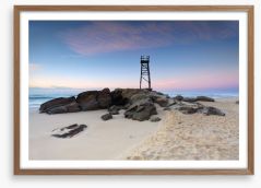 Redhead Beach at dawn Framed Art Print 63325717