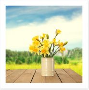 Yellow daffodils Art Print 63366913