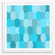 Mosaic blues Framed Art Print 63500954