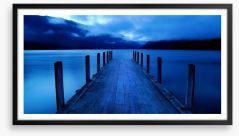 Midnight at the jetty of dreams Framed Art Print 63557145