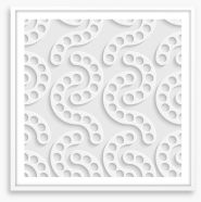 White on White Framed Art Print 63689625