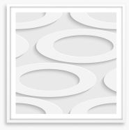 White on White Framed Art Print 63760407