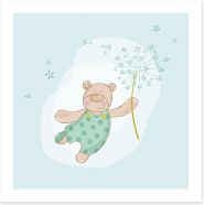 Baby bear in spring Art Print 63783983