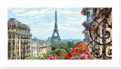 View to the Eiffel Tower Art Print 63801605