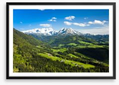 Spring in the Austrian alps Framed Art Print 63806479