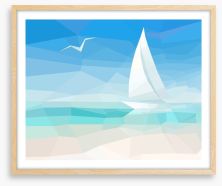 Sailing into the future Framed Art Print 63813273