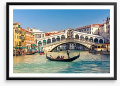 Rialto Bridge in Venice Framed Art Print 63839278