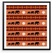 Elephant journey Framed Art Print 63869939
